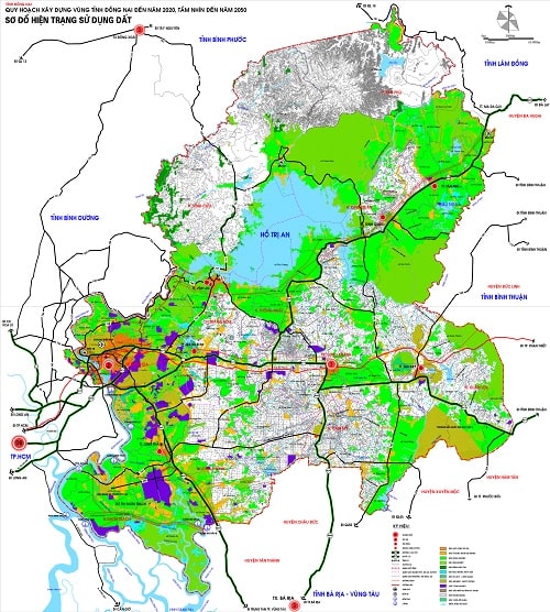 Bản đồ quy hoạch sử dụng đất thành phố Biên Hòa, Đồng Nai