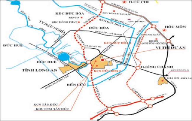 bản đồ quy hoạch huyện đức hòa